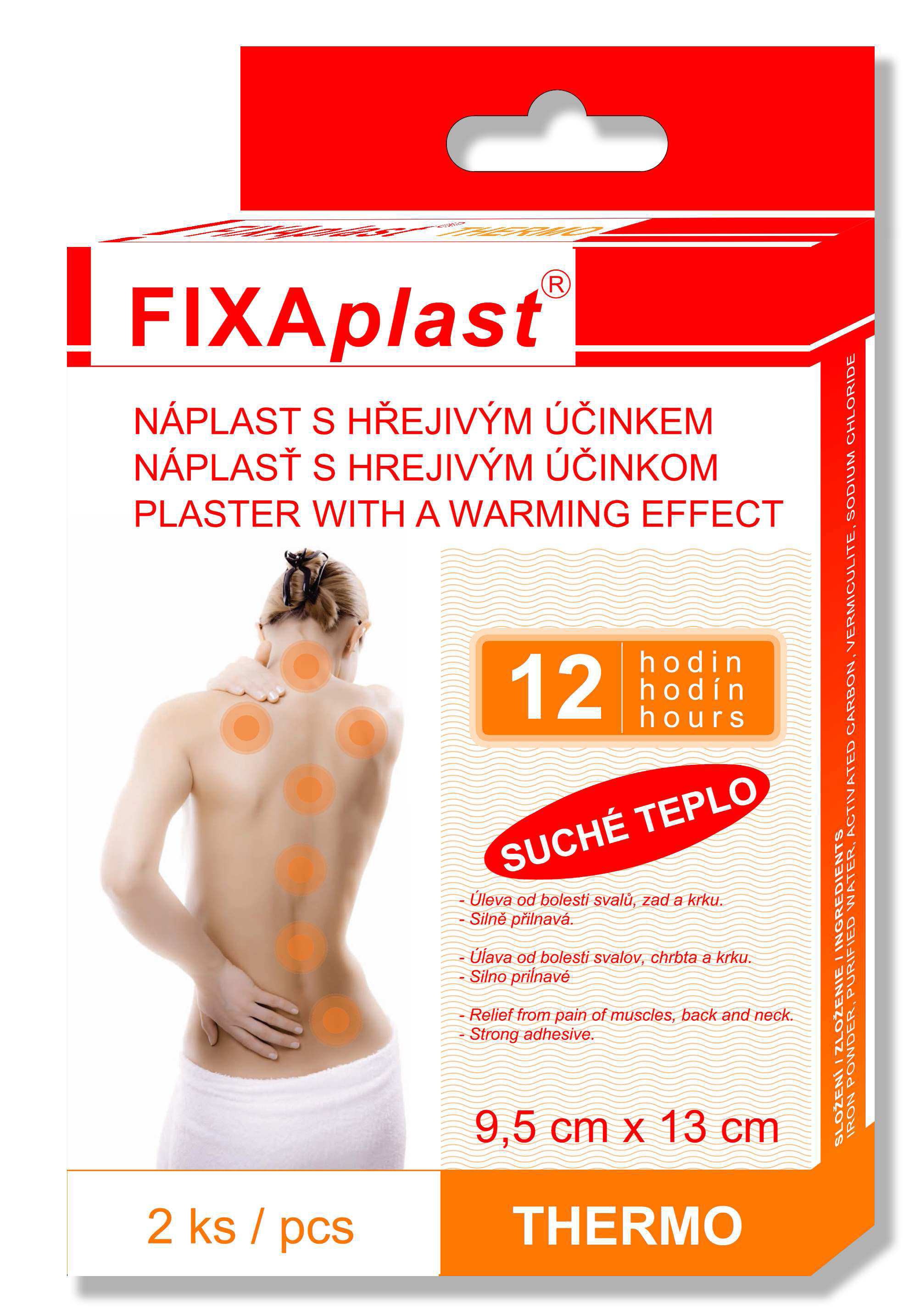 FIXAplast THERMO - hrejivá náplasť - zobrazenie